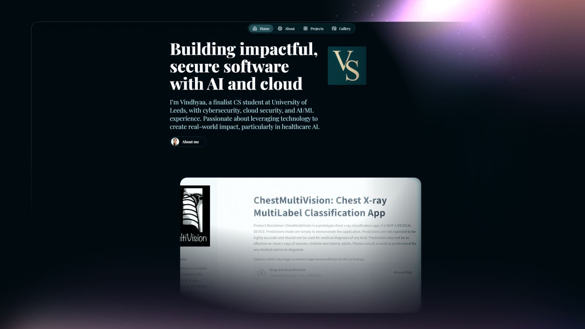 Portfolio of Vindhyaa Saravanan